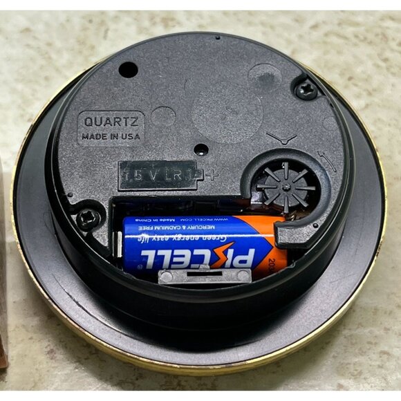 Vintage Benchmark Slanted Desk Clock AT&T Employee Gift 1989 A Powerful Year - Picture 5 of 9